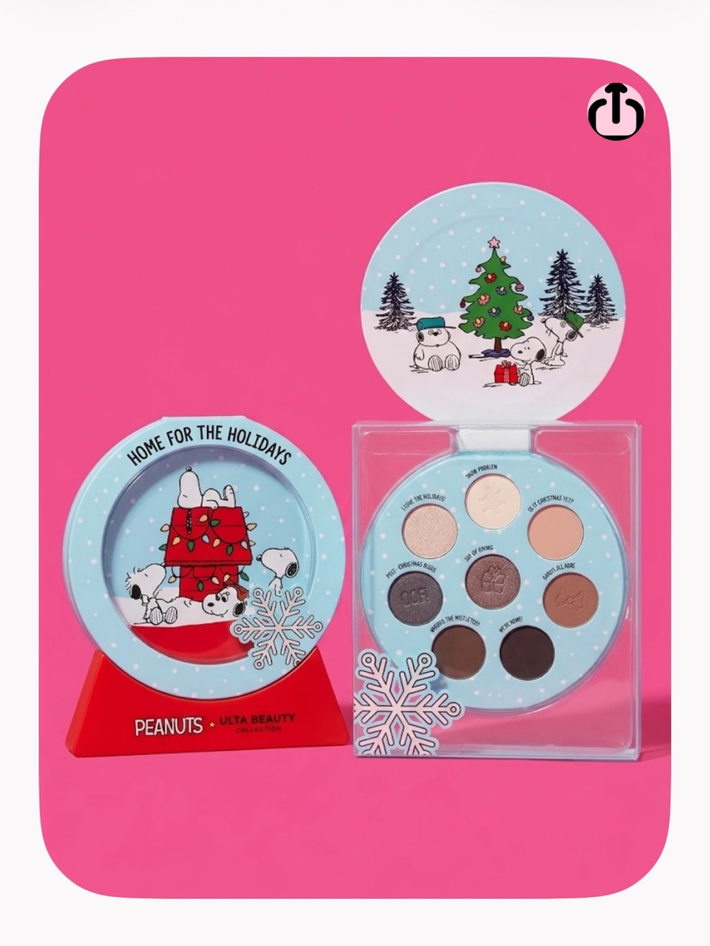 'Home for the Holidays'Snow Globe eyeshadow kit nwt